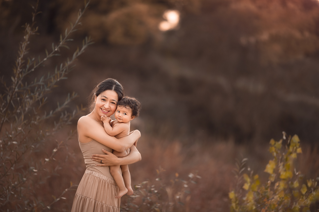fotografia de bebe y familia