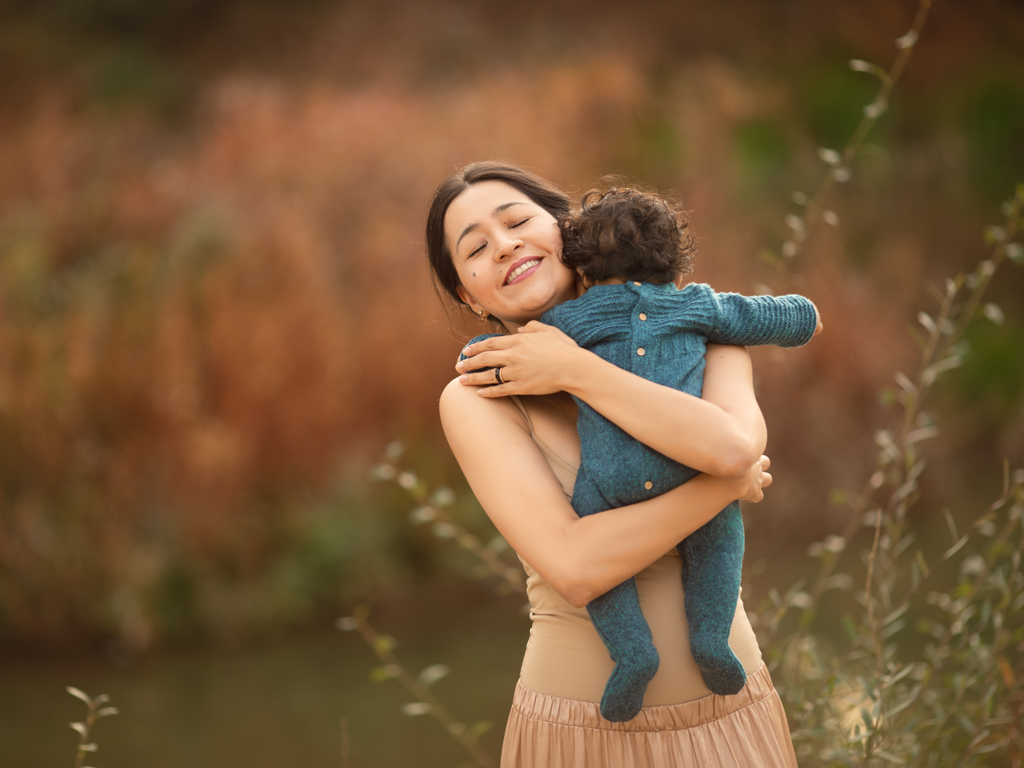fotografia de mama y bebe