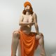 mujer embarazada pelirroja en estudio de Beata praska fotografia